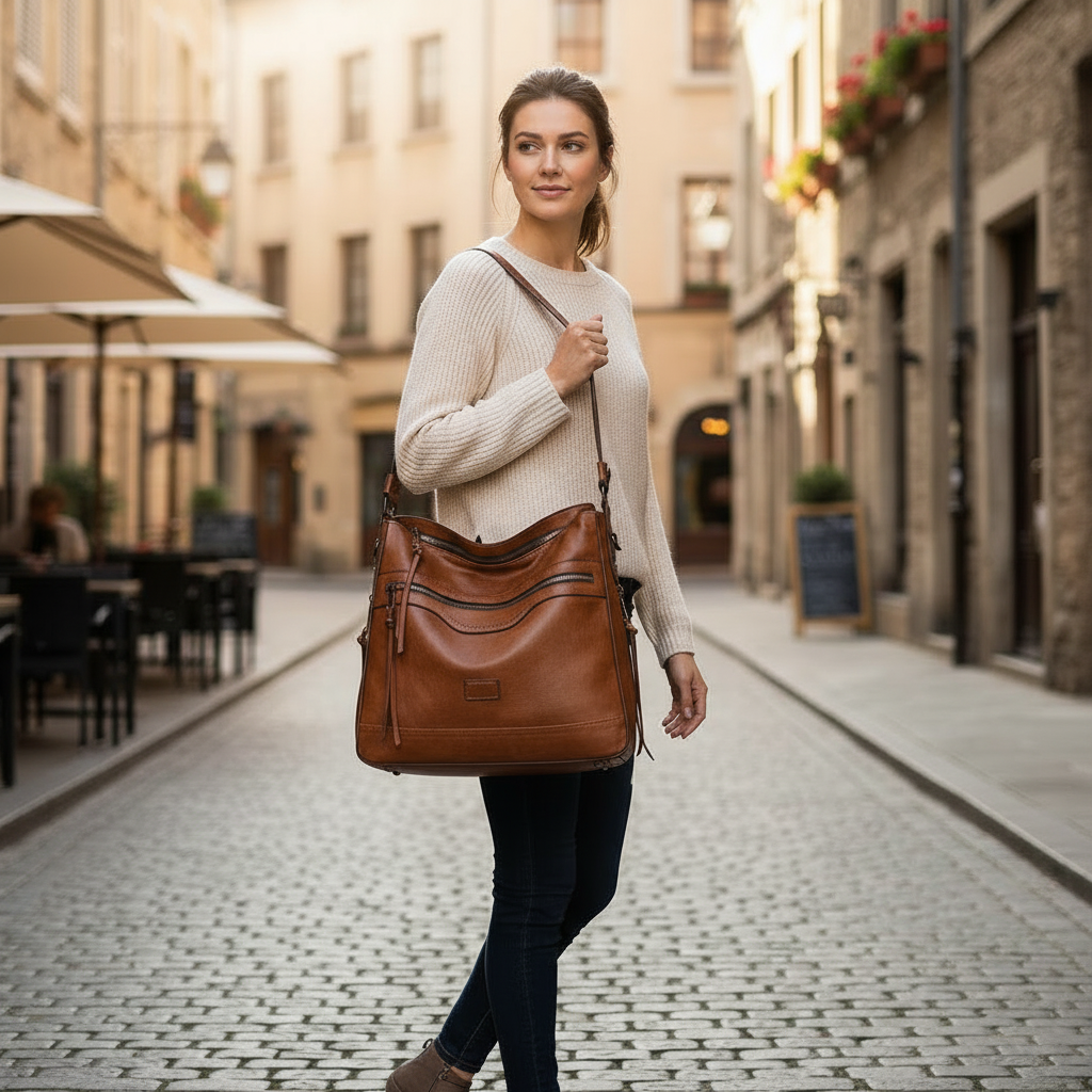 Muriel | Vintage-Charme Schultertasche